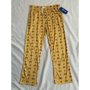 NEW NBA LOS ANGELES LAKERS PAJAMAS PJs PANTS GOLD Lakers Pajamas Size Large